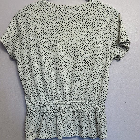 Suzy Shier Speckled Short Sleeve Top - Picture 3 of 3